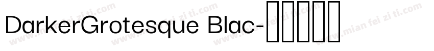 DarkerGrotesque Blac字体转换
